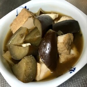 ナスと厚揚げの煮物♪